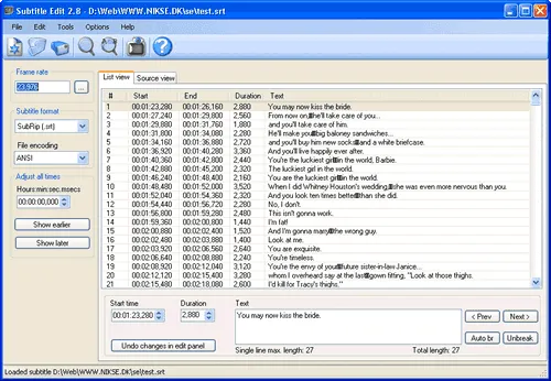 Edite, sincronize e traduza legendas com o Subtitle Edit