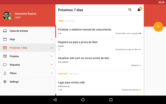 Gerencie suas tarefas com o Todoist