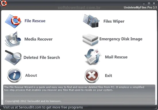 Recupere arquivos excluídos com o UndeleteMyFiles