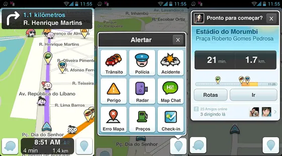 Top 10 aplicativos gratuitos para Android de 2013 - Waze