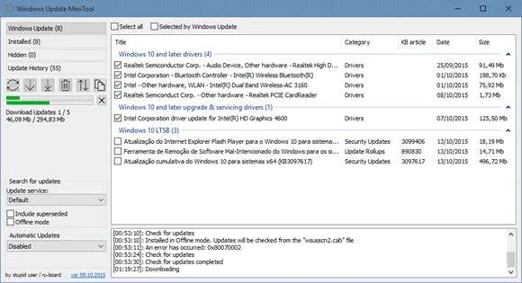 Atualize o Windows com o Windows Update MiniTool