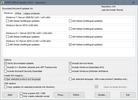 Baixe as atualizações do Windows com o WSUS Offline Update
